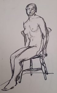 Barnett Freedman - Seated Woman